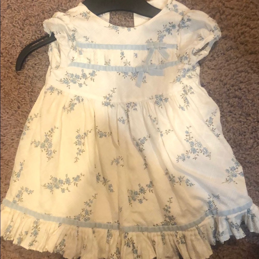 Janie and jack blue baby dress.. 6 to 12 months